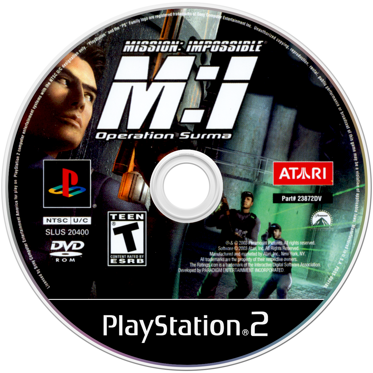 Mission Impossible Operation Surma media 4 for Playstation 2
